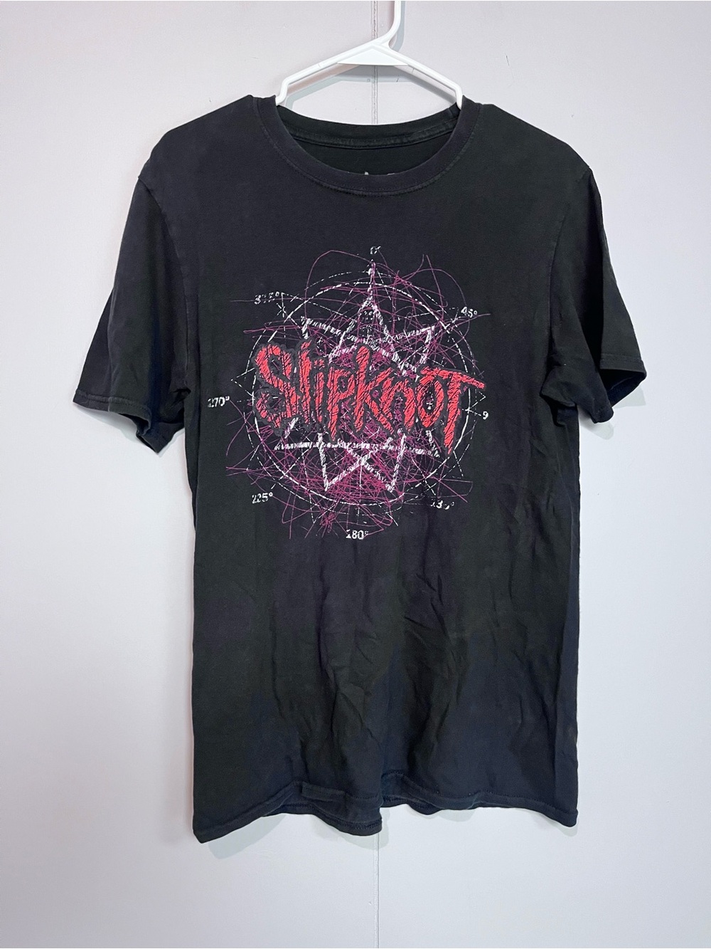 Slipknot Graphic Band T-Shirt Black Double Sided Metal Tee Size M